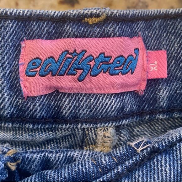 Edikted Raquel Folded Jeans Size XL - Picture 7 of 12